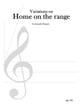 Home on the Range Variations piano sheet music cover